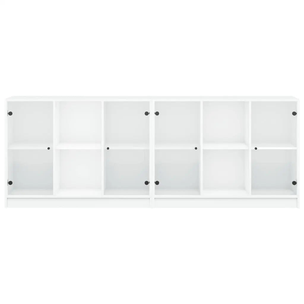 Bibliothèque Avec Portes 204X37X75 Cm Bois Robuste - www.minichezmoi.com