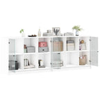 Bibliothèque Avec Portes 204X37X75 Cm Bois Robuste - www.minichezmoi.com