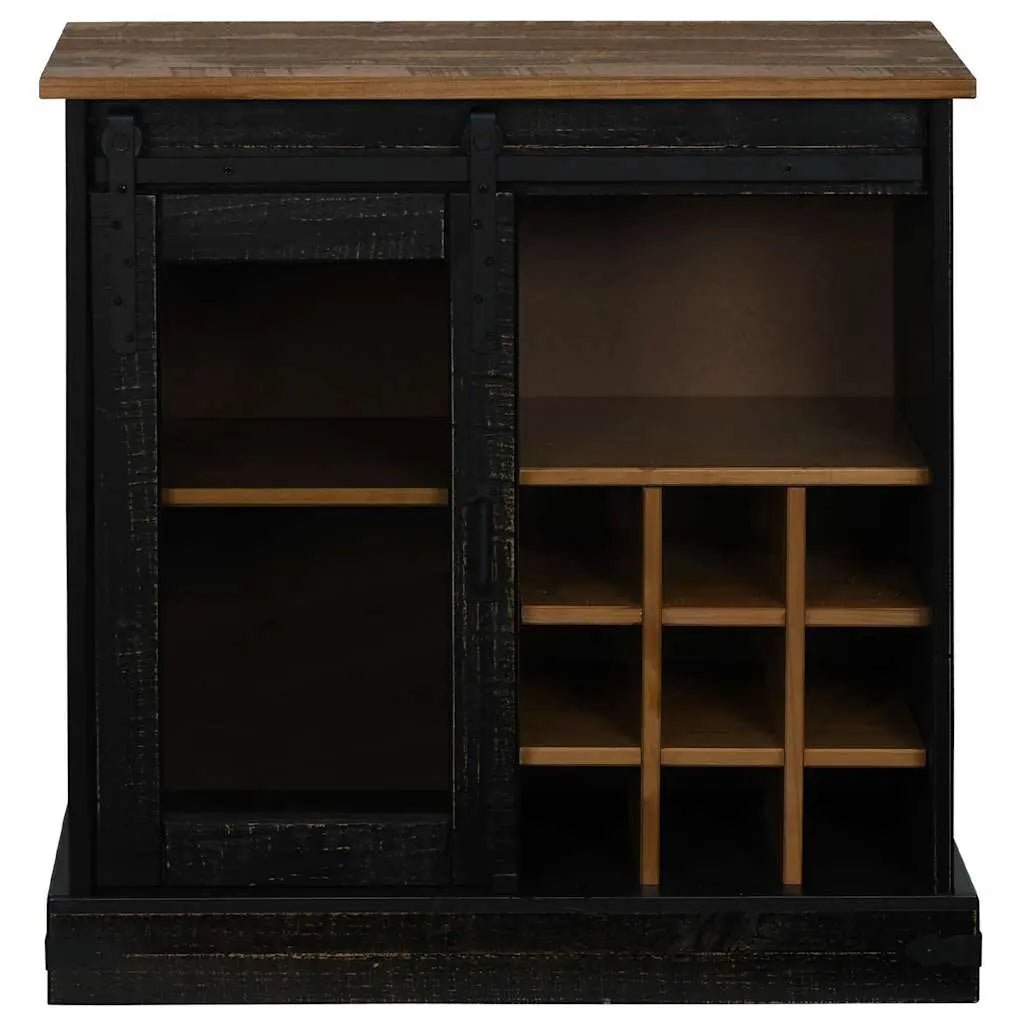 Buffet Halden Porte Coulissante 80X40X80 Cm Bois Massif - www.minichezmoi.com