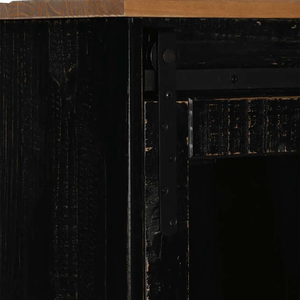 Buffet Halden Porte Coulissante 80X40X80 Cm Bois Massif - www.minichezmoi.com