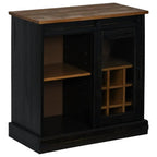 Buffet Halden Porte Coulissante 80X40X80 Cm Bois Massif - www.minichezmoi.com