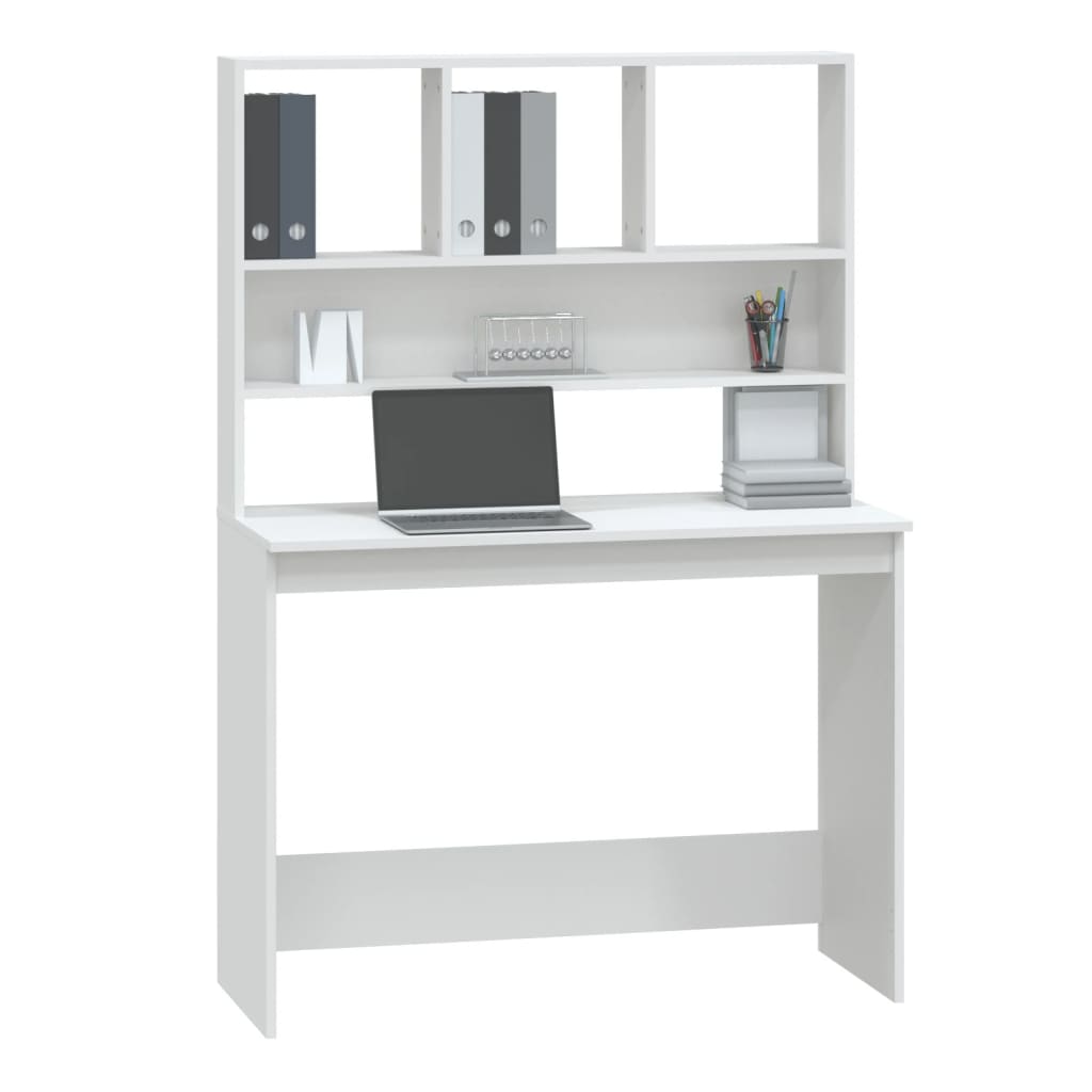 Bureau Avec Étagères 102X45X148 Cm Bois Robuste - www.minichezmoi.com