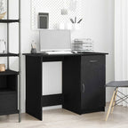 Bureau Avec Porte 100 X 50 X 76 Cm Bois Robuste - www.minichezmoi.com