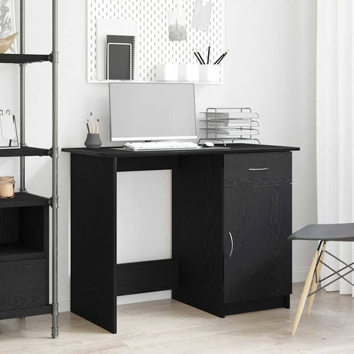 Bureau Avec Porte 100 X 50 X 76 Cm Bois Robuste - www.minichezmoi.com