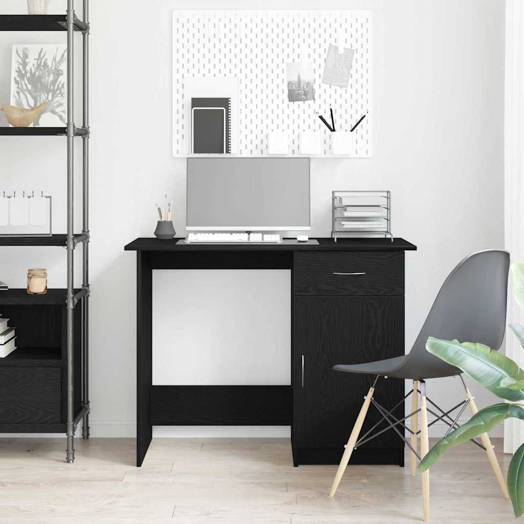 Bureau Avec Porte 100 X 50 X 76 Cm Bois Robuste - www.minichezmoi.com