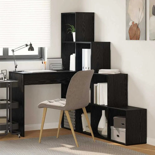 Bureau D'angle Avec Étagère 101,5 X 149,5 X 149,5 Cm - www.minichezmoi.com