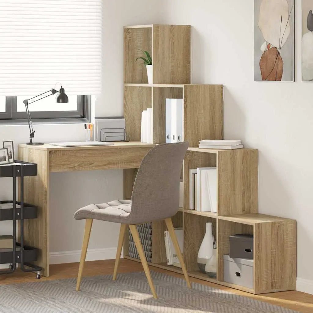 Bureau D'angle Avec Étagère 101,5 X 149,5 X 149,5 Cm - www.minichezmoi.com