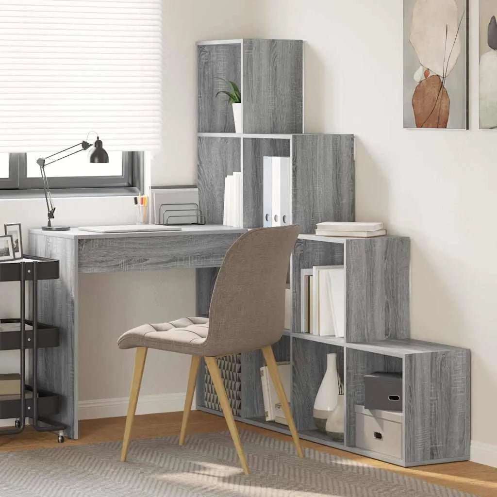 Bureau D'angle Avec Étagère 101,5 X 149,5 X 149,5 Cm - www.minichezmoi.com