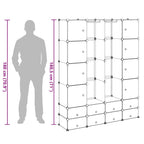 Cabinet Modulable Avec 37X146X180,5 Cm Blanc - www.minichezmoi.com