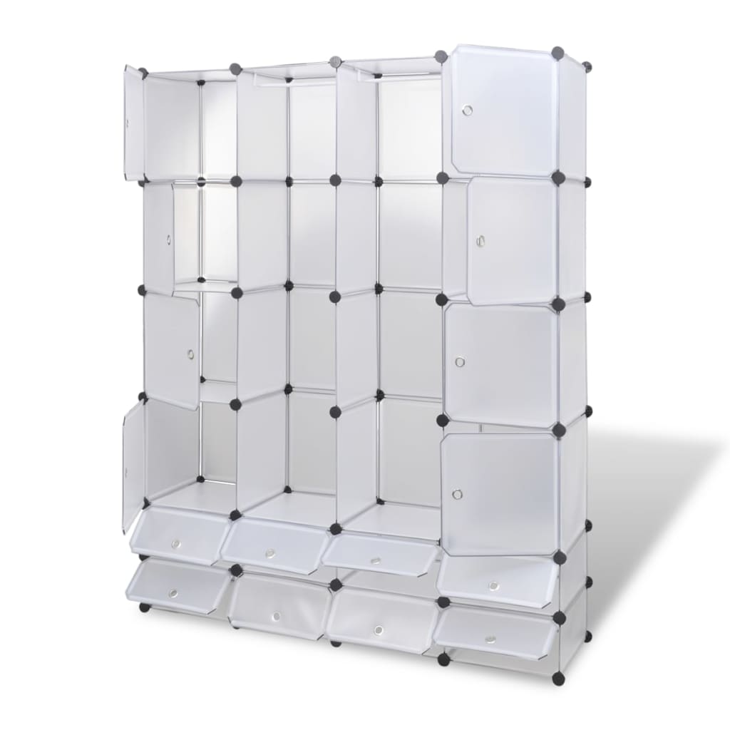 Cabinet Modulable Avec 37X146X180,5 Cm Blanc - www.minichezmoi.com