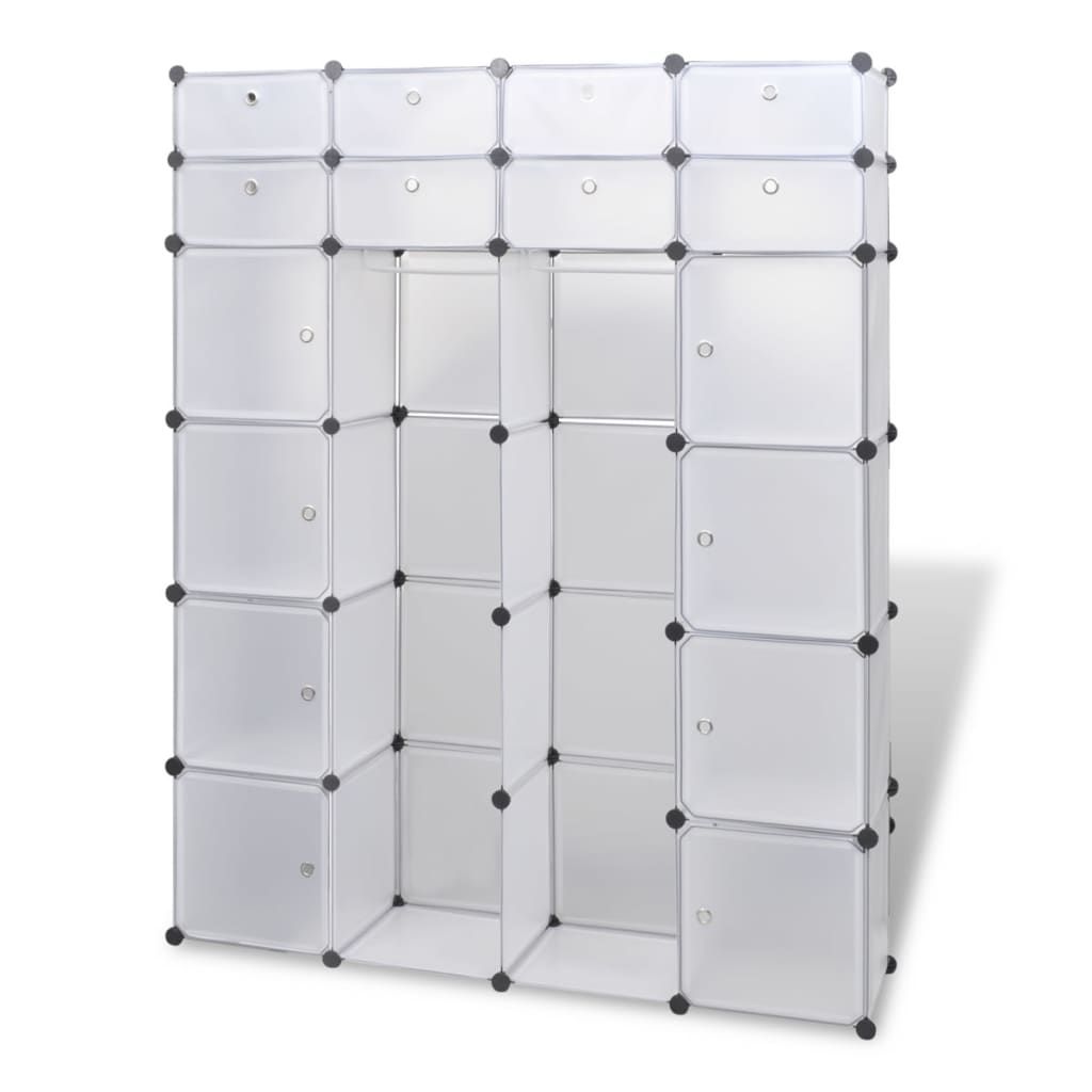 Cabinet Modulable Avec 37X146X180,5 Cm Blanc - www.minichezmoi.com