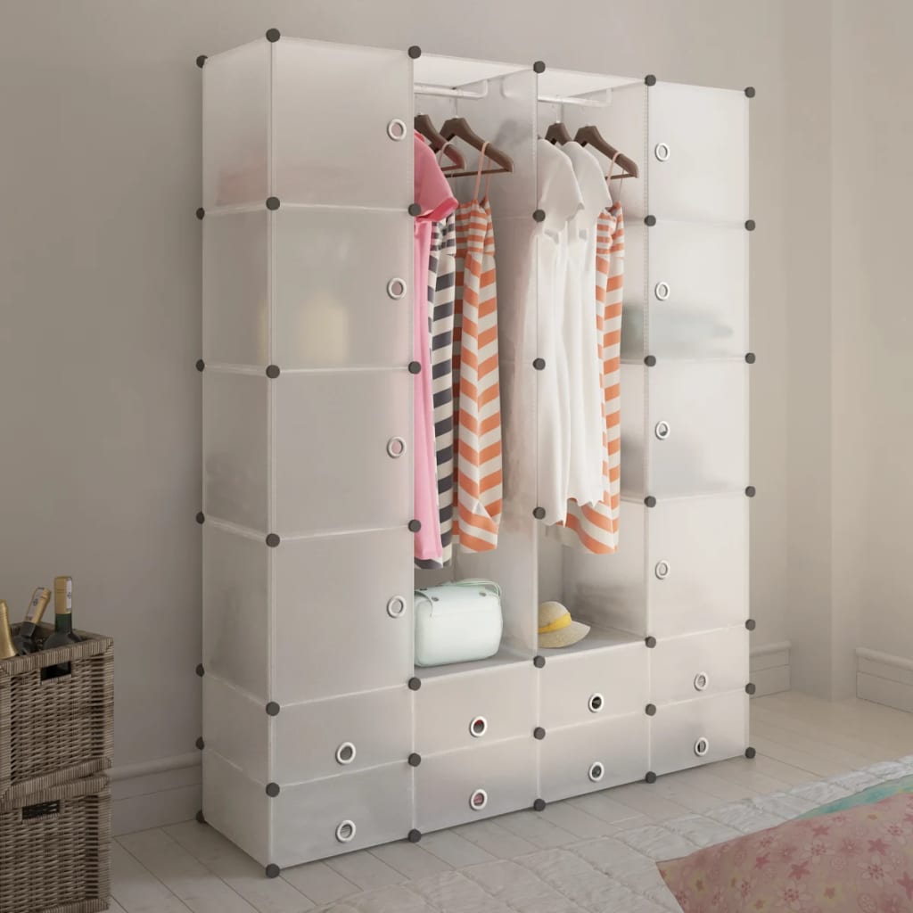 Cabinet Modulable Avec 37X146X180,5 Cm Blanc - www.minichezmoi.com