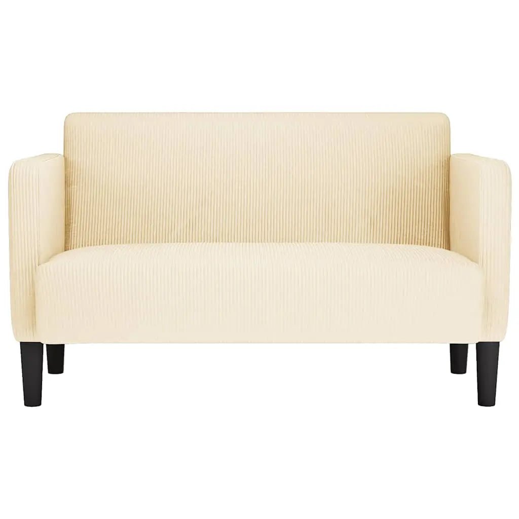 Canapé Causeuse 109 Cm Tissu Velours Côtelé - www.minichezmoi.com