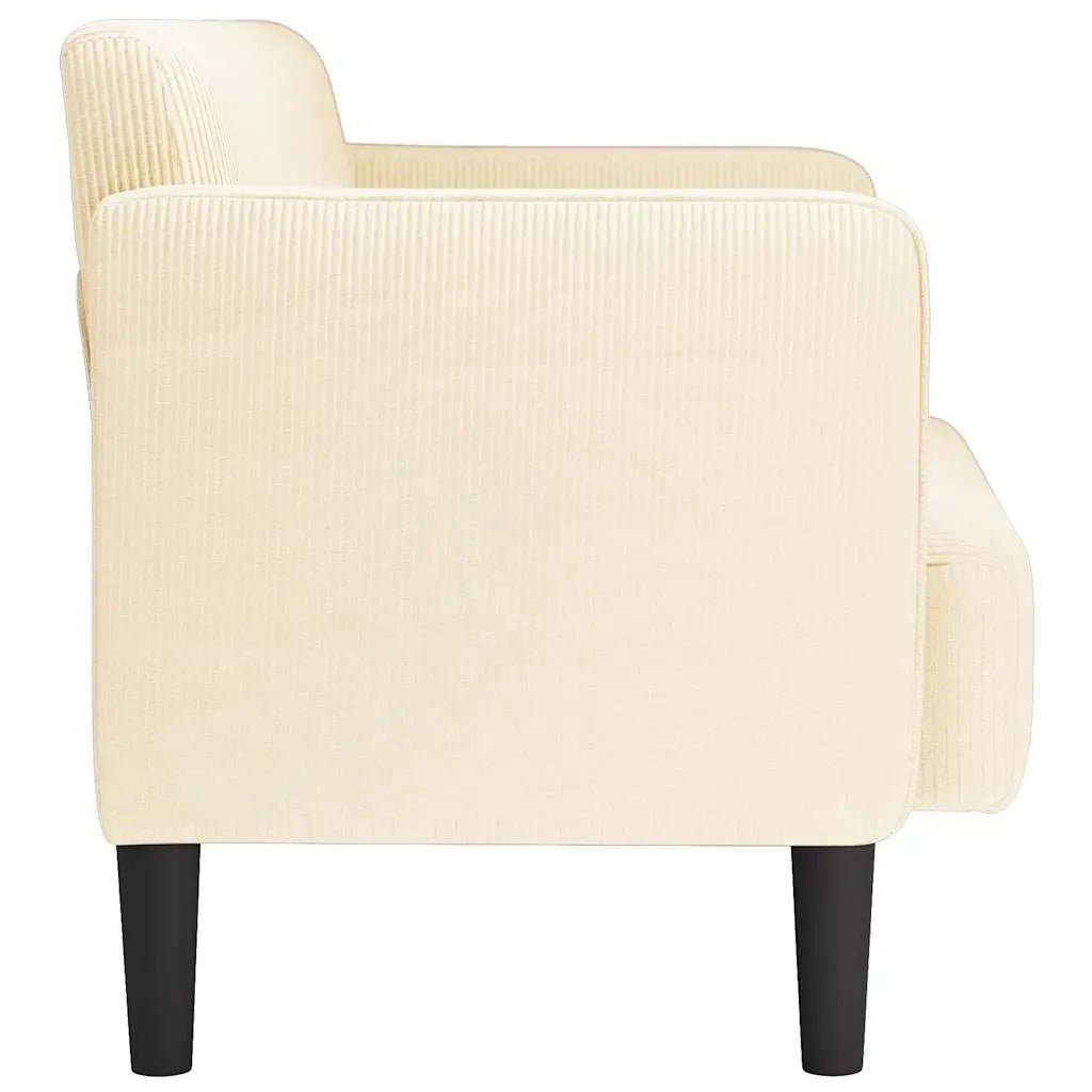 Canapé Causeuse 109 Cm Tissu Velours Côtelé - www.minichezmoi.com