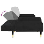 Canapé - Lit Avec Coussins Velours - www.minichezmoi.com