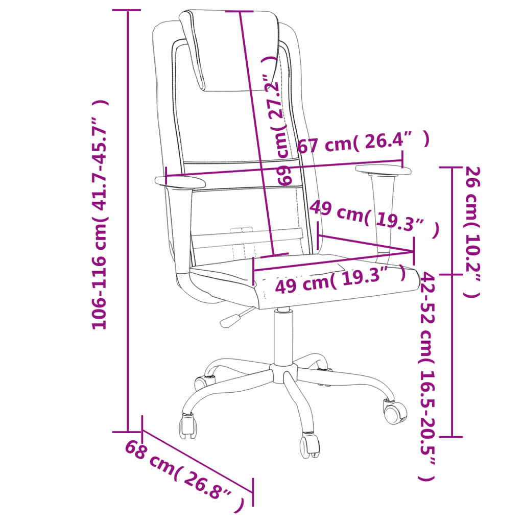 Chaise De Bureau Réglable En Hauteur - www.minichezmoi.com