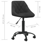 Chaise De Bureau Velours - www.minichezmoi.com