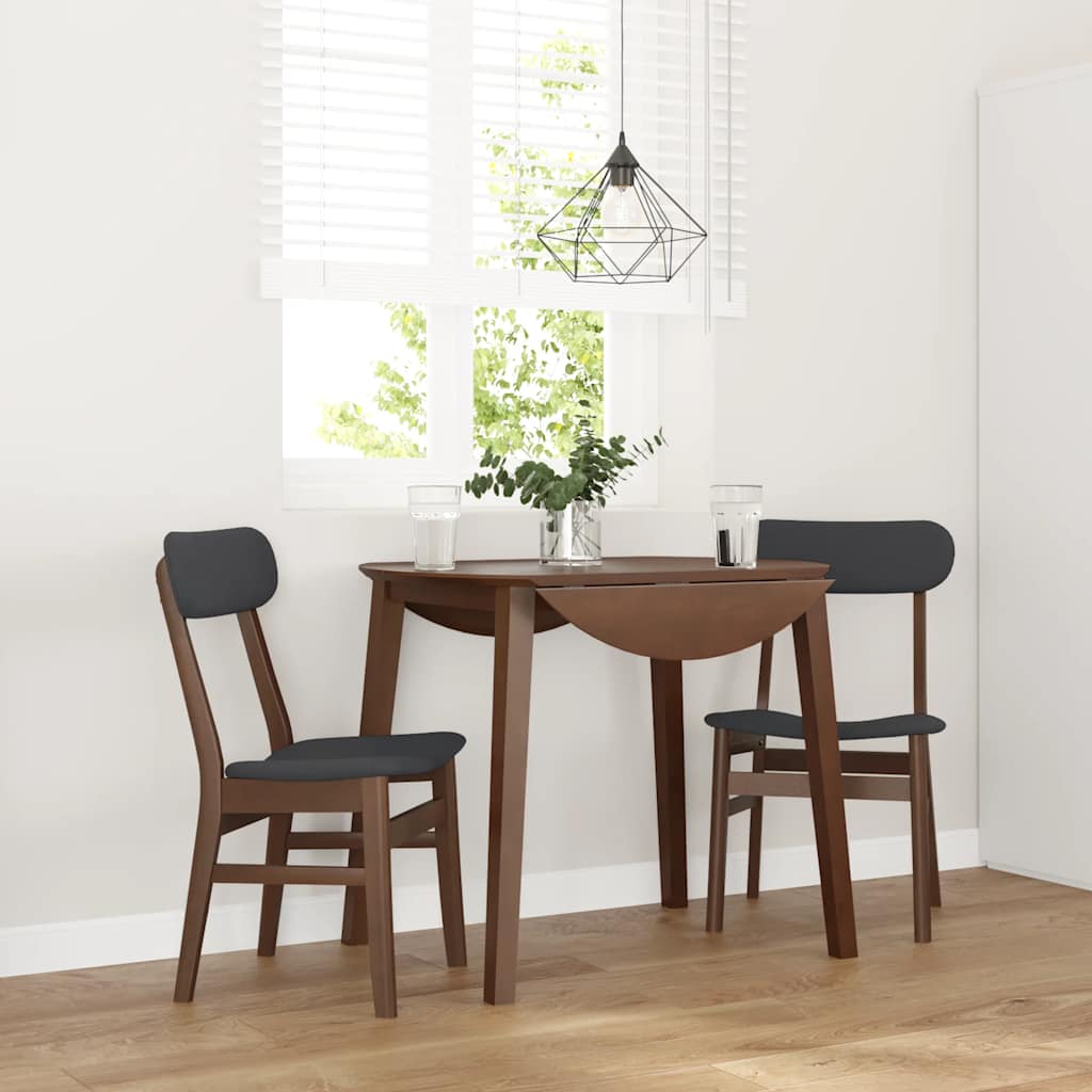 Chaises À Manger 2 Pcs Blanc Bois Massif Caoutchouc - www.minichezmoi.com
