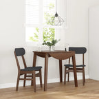 Chaises À Manger 2 Pcs Blanc Bois Massif Caoutchouc - www.minichezmoi.com