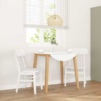 Chaises À Manger 2 Pcs Blanc Bois Massif Caoutchouc - www.minichezmoi.com