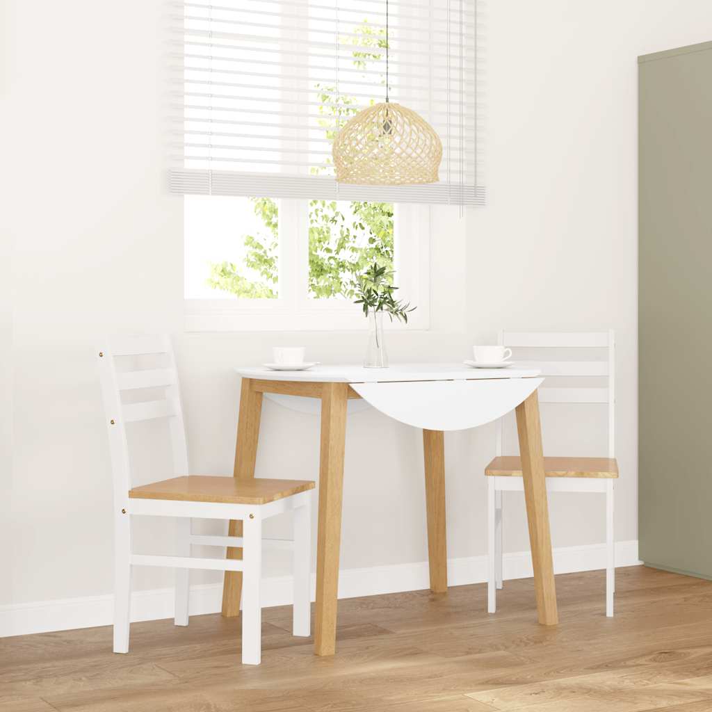 Chaises À Manger 2 Pcs Bois Massif Caoutchouc - www.minichezmoi.com