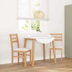 Chaises À Manger 2 Pcs Bois Massif Caoutchouc - www.minichezmoi.com