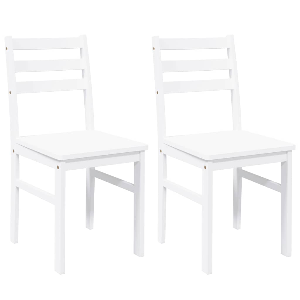 Chaises À Manger 2 Pcs Bois Massif Caoutchouc - www.minichezmoi.com