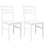 Chaises À Manger 2 Pcs Bois Massif Caoutchouc - www.minichezmoi.com