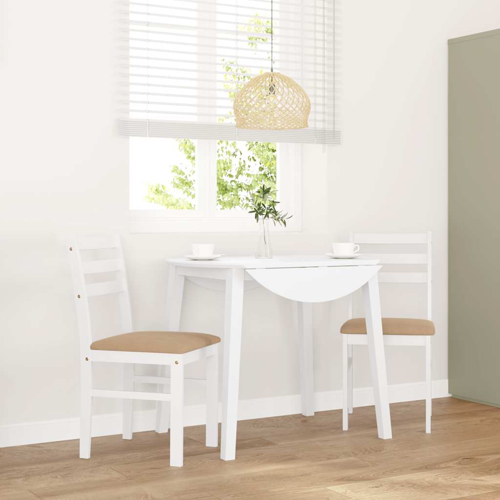 Chaises À Manger 2 Pcs Bois Massif Caoutchouc - www.minichezmoi.com