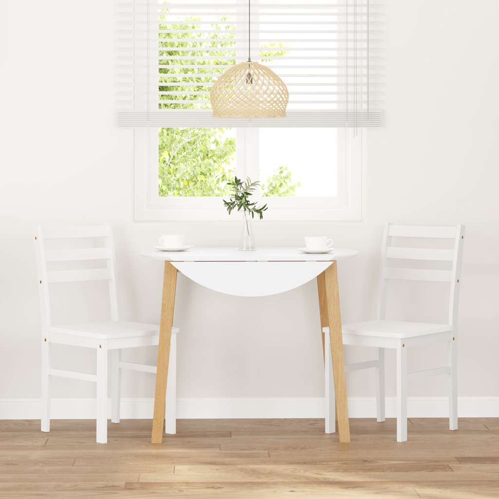 Chaises À Manger 2 Pcs Bois Massif Caoutchouc - www.minichezmoi.com