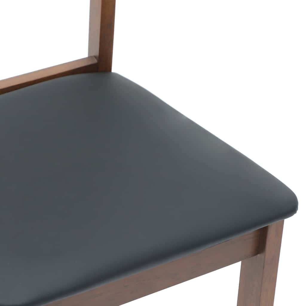 Chaises À Manger Coussins 2 Pcs Marron Bois Massif Caoutchouc - www.minichezmoi.com