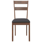 Chaises À Manger Coussins 2 Pcs Marron Bois Massif Caoutchouc - www.minichezmoi.com