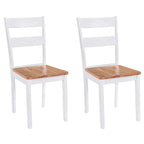 Chaises À Manger Coussins 2 Pcs Marron Bois Massif Caoutchouc - www.minichezmoi.com