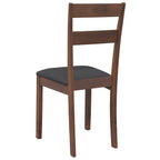 Chaises À Manger Coussins 2 Pcs Marron Bois Massif Caoutchouc - www.minichezmoi.com