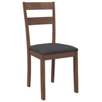 Chaises À Manger Coussins 2 Pcs Marron Bois Massif Caoutchouc - www.minichezmoi.com