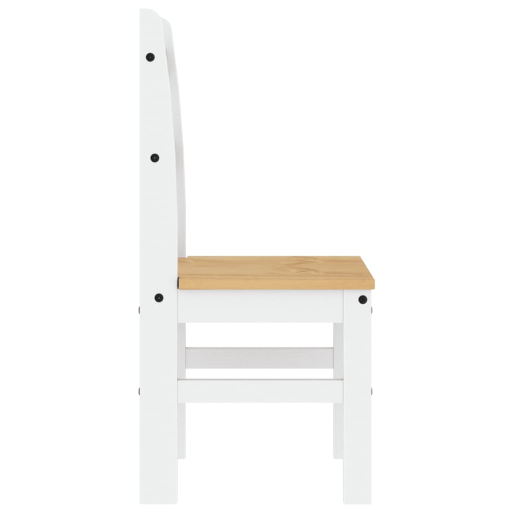 Chaises À Manger Lot De 2 40X46X99 Cm Bois Massif De Pin - www.minichezmoi.com