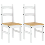 Chaises À Manger Lot De 2 40X46X99 Cm Bois Massif De Pin - www.minichezmoi.com