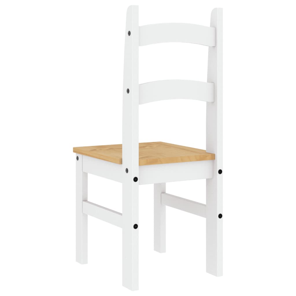 Chaises À Manger Lot De 2 40X46X99 Cm Bois Massif De Pin - www.minichezmoi.com