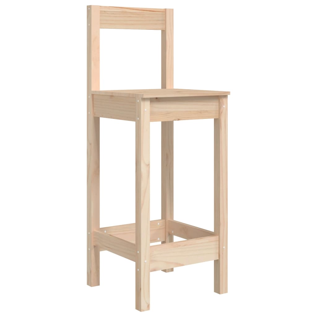 Chaises De Bar Lot De 2 40X41,5X112 Cm Bois De Pin Solide - www.minichezmoi.com