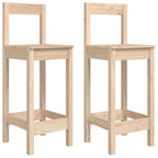 Chaises De Bar Lot De 2 40X41,5X112 Cm Bois De Pin Solide - www.minichezmoi.com