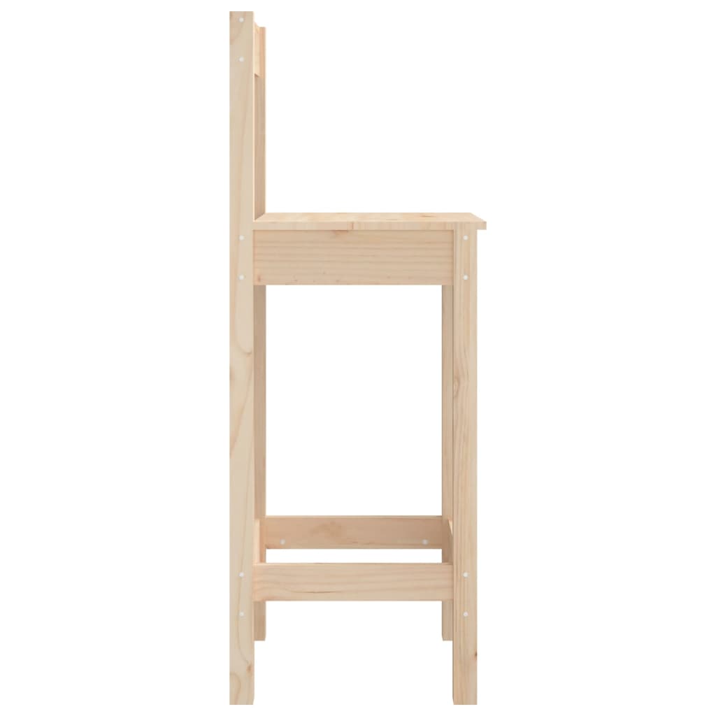 Chaises De Bar Lot De 2 40X41,5X112 Cm Bois De Pin Solide - www.minichezmoi.com
