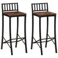Chaises De Bar Lot De 4 Bois De Récupération Massif - www.minichezmoi.com