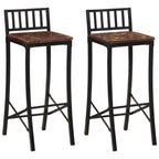Chaises De Bar Lot De 4 Bois De Récupération Massif - www.minichezmoi.com