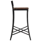 Chaises De Bar Lot De 4 Bois De Récupération Massif - www.minichezmoi.com