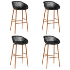 Chaises De Bar Lot De 4 Noir - www.minichezmoi.com