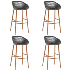Chaises De Bar Lot De 4 Noir - www.minichezmoi.com