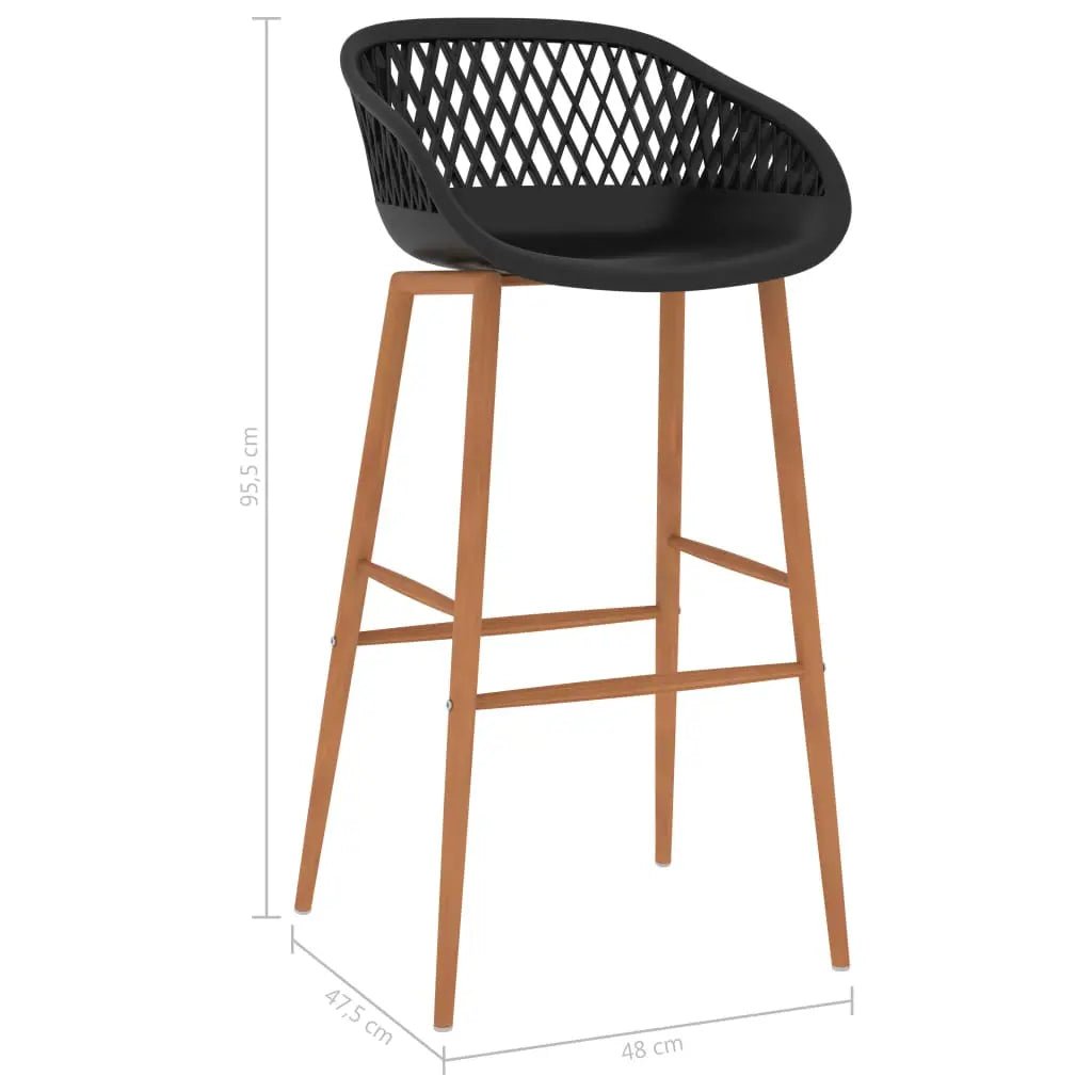 Chaises De Bar Lot De 4 Noir - www.minichezmoi.com