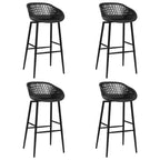 Chaises De Bar Lot De 4 Noir - www.minichezmoi.com