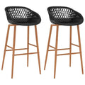 Chaises De Bar Lot De 4 Noir - www.minichezmoi.com