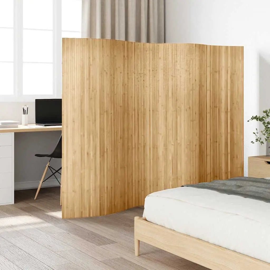 Cloison De Séparation Bambou Largeur Hauteur 165 Cm Naturel Marron Clair - www.minichezmoi.com